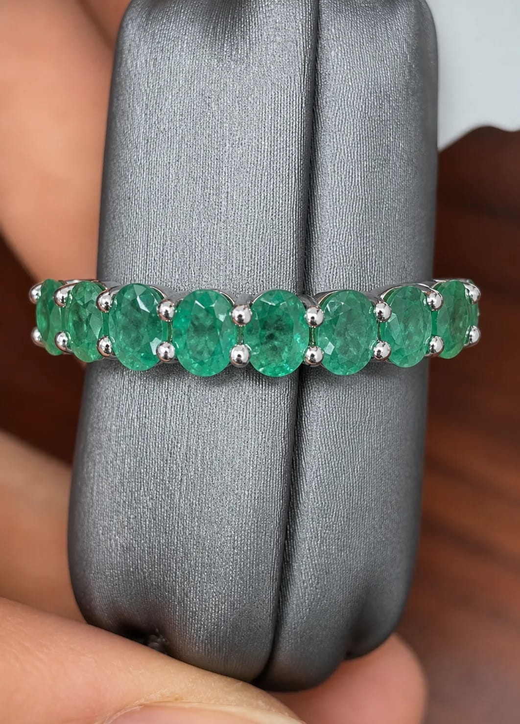 Anillo Churumbela De Esmeralda