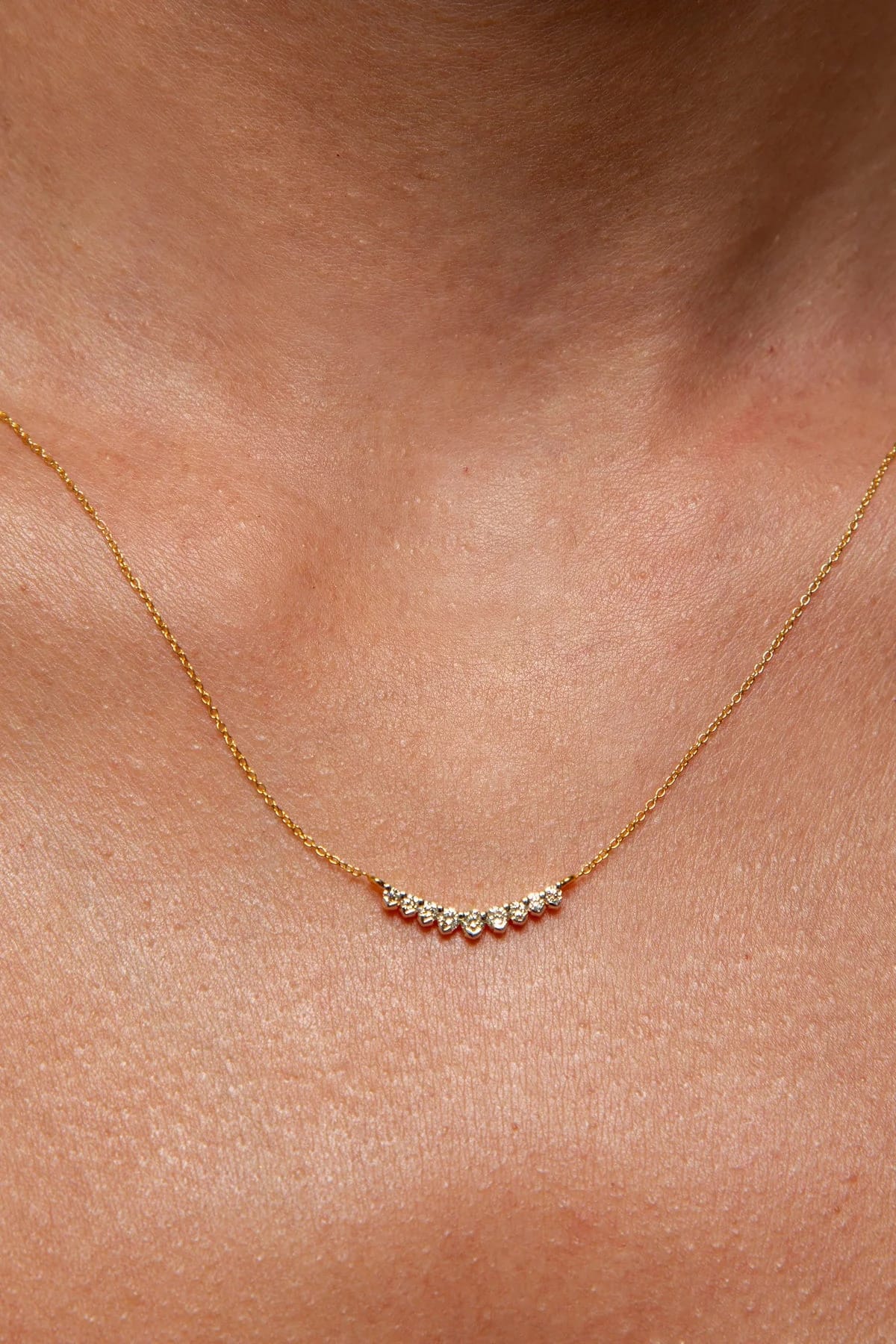 Collar Diamante Oro Amarillo 14K